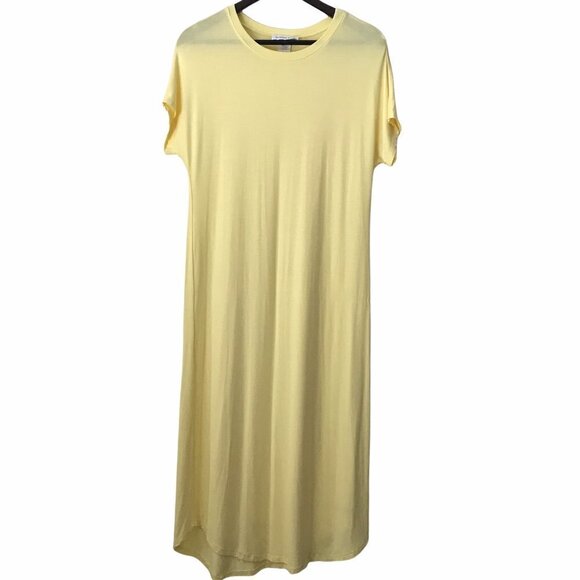 ICONIX LUXE - Crew Neck Short Sleeves Maxi Dress - Picture 1 of 9